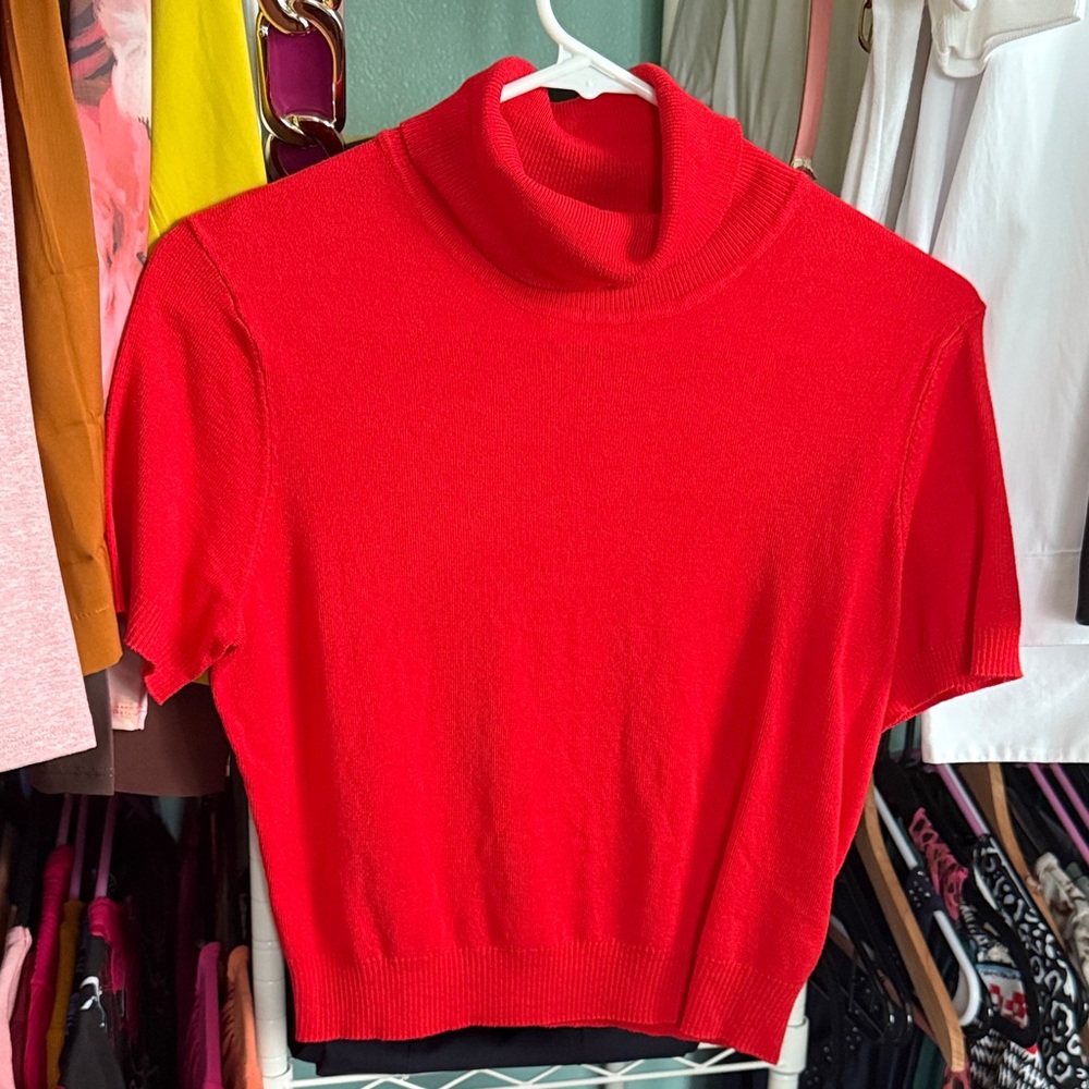 H&M Red Turtleneck Sweater